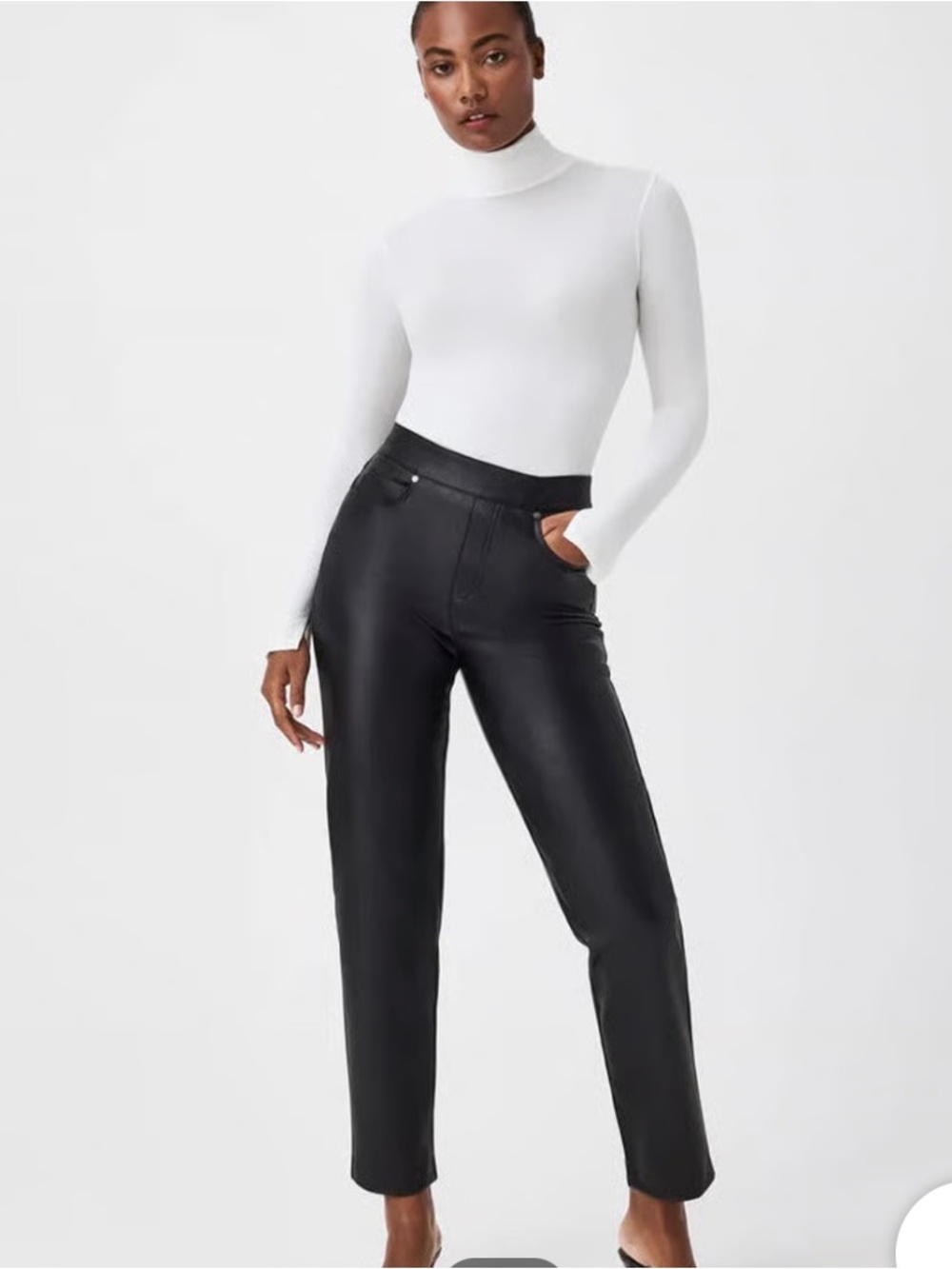 Spanx Slim Straight Pants Size 1X NWT Luxe Black